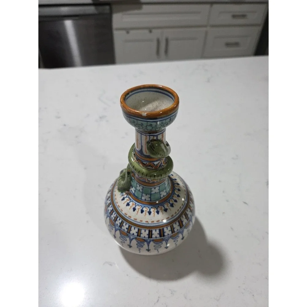 Italian Maiolica‎ bottle vases 7.5